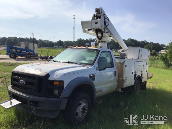 (Byram, MS) Altec AT235, Telescopic Non-Insulated Bucket Truck mounted behind cab on 2008 Ford F550 