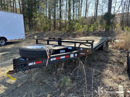 (Apex, NC) 2011 PJ Trailers T/A Tilt Deck Tagalong Equipment Trailer Tilt Condition Unknown, Decking