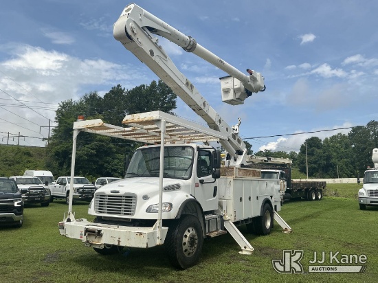 (Florence, SC) Altec AA55-MH, Material Handling Bucket Truck rear mounted on 2018 Freightliner M2 10