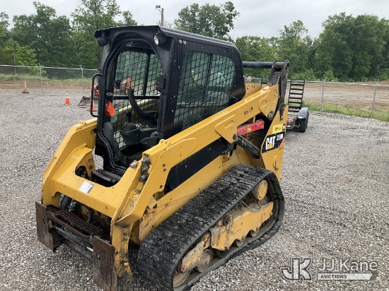 (Verona, KY) 2018 CAT 259D Tracked Skid Steer Loader Runs, Moves & Operates) (Door & Bucket Removed,