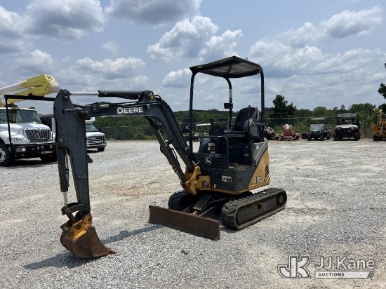 (Villa Rica, GA) 2014 John Deere 17D Mini Hydraulic Excavator Runs, Moves & Operates) (Jump To Start