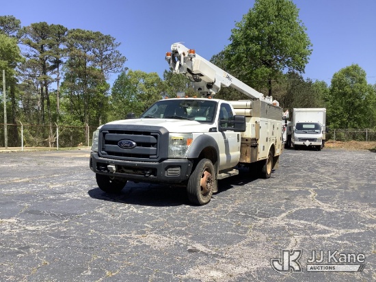 (Graysville, AL) Altec AT200-A, Telescopic Non-Insulated Bucket Truck mounted behind cab on 2012 For