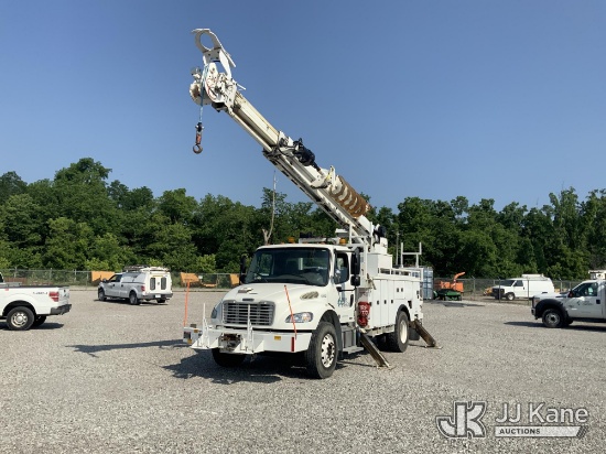 (Verona, KY) Altec DM47TR, Digger Derrick rear mounted on 2012 Freightliner M2 106 Utility Truck, (D