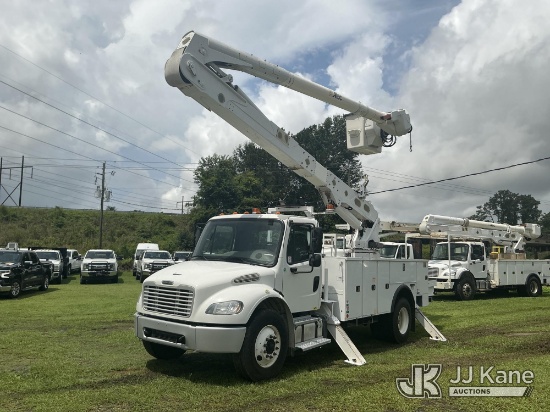 (Florence, SC) Altec AA55-MH, Material Handling Bucket Truck rear mounted on 2017 Freightliner M2 10