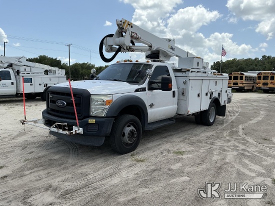 (Tampa, FL) Altec AT40G, Articulating & Telescopic Bucket Truck mounted behind cab on 2016 Ford F550