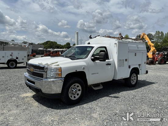 (China Grove, NC) 2012 Chevrolet Silverado 3500HD Service Truck Runs & Moves) (Paint Damage