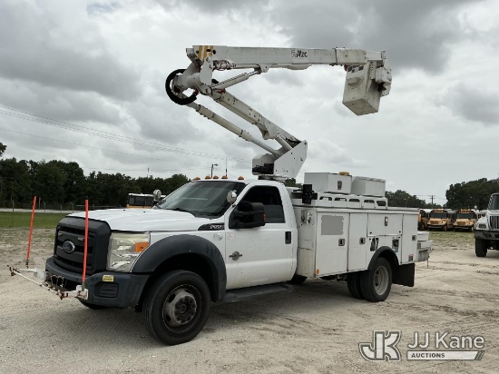 (Tampa, FL) Altec AT40G, Bucket Truck mounted behind cab on 2016 Ford F550 4x4 Service Truck Runs, M