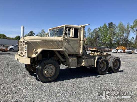 (China Grove, NC) 1985 AM General M931A1 6X6 T/A Truck Tractor Runs & Moves) (Cracked Windshield, Mi