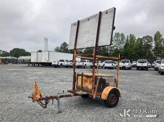 (China Grove, NC) Amida DL15 FACH DL0/4 Portable Arrow Board No Title) (Not Running, Condition Unkno