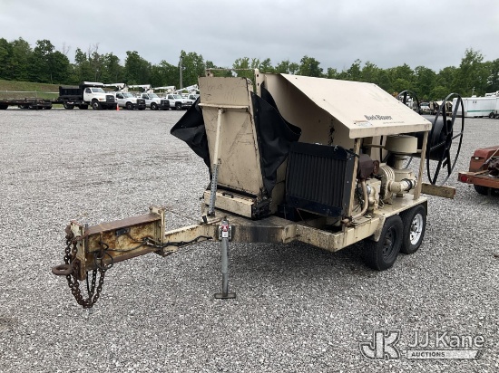 (Verona, KY) 2015 Finn Bark & Mulch Blower, trailer mtd. No Title) (Not Running, Condition Unknown