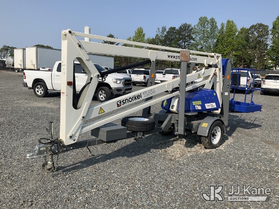 (China Grove, NC) 2023 Snorkel TL37J Portable Manlift ***FLOOD DAMAGE***) (Not Running, Condition Un