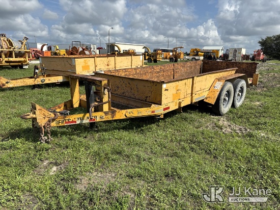 (Westlake, FL) 1998 Reid 5 Ton T/A Tagalong Material Trailer Body & Paint Damage, Rust) (FL Resident
