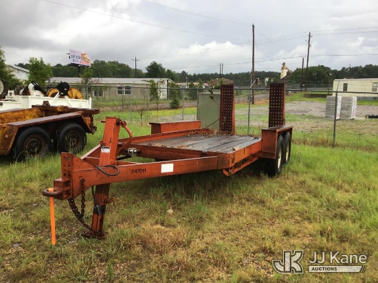 (Byram, MS) 1987 Belshe WB-2 Equipment Trailer Jack Bent