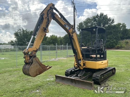 (Florence, SC) 2015 Caterpillar 303.5E2CR Mini Hydraulic Excavator Runs, Moves & Operates) (Hour Met