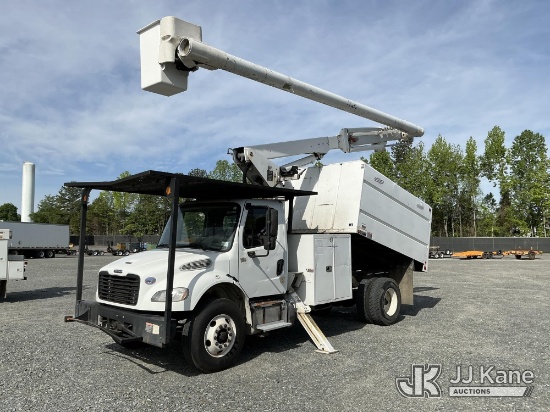 (China Grove, NC) Altec LR756, Over-Center Bucket Truck mounted behind cab on 2015 Freightliner M2 1