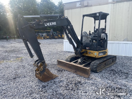 (Kodak, TN) 2015 John Deere 35G Mini Hydraulic Excavator Runs, Moves & Operates) (LCD Operator Scree
