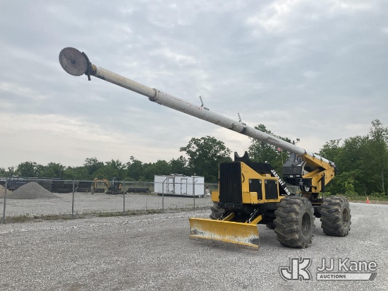 (Verona, KY) 2014 Jarraff Articulating Rubber Tired Tree Saw Runs, Moves & Operates) (Hours Unknown,