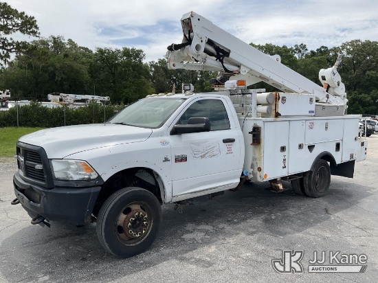(Ocala, FL) Altec AT40-MH, Articulating & Telescopic Material Handling Bucket Truck mounted behind c