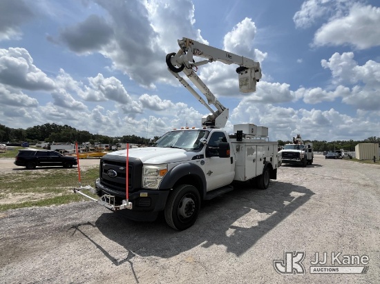 (Tampa, FL) Altec AT40G, Articulating & Telescopic Bucket Truck mounted behind cab on 2016 Ford F550