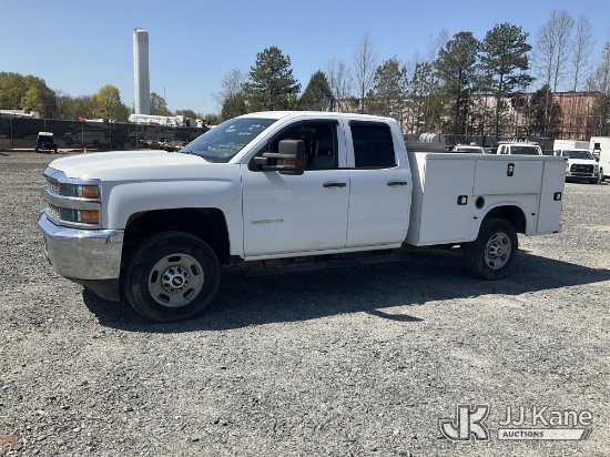 (China Grove, NC) 2019 Chevrolet Silverado 2500HD 4x4 Extended-Cab Service Truck Runs & Moves) (Jump