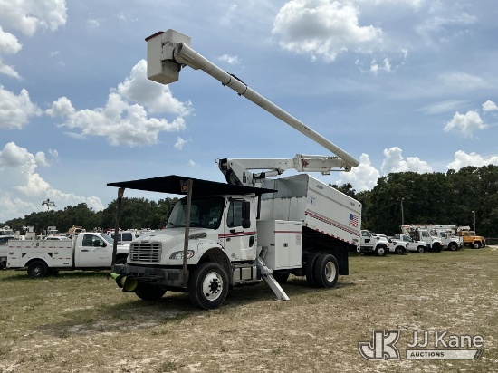 (Thonotosassa, FL) Altec LR758, Over-Center Bucket Truck mounted behind cab on 2015 Freightliner M21