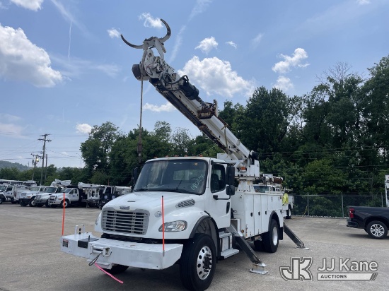 (Chattanooga, TN) Altec DC47-TR, Digger Derrick rear mounted on 2014 Freightliner M2 106 4x4 Utility