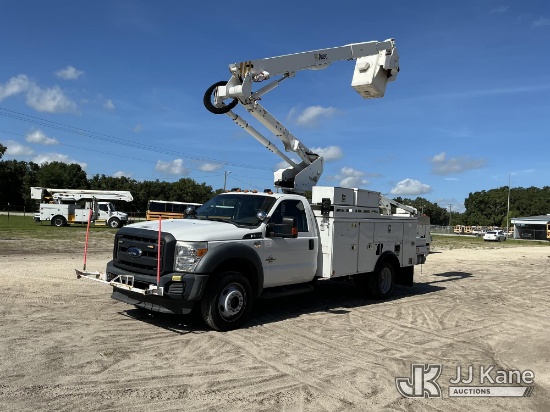 (Tampa, FL) Altec AT40G, Articulating & Telescopic Bucket Truck mounted behind cab on 2016 Ford F550