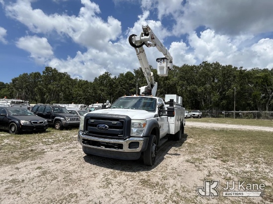 (Tampa, FL) Altec AT40G, Articulating & Telescopic Bucket Truck mounted behind cab on 2016 Ford F550
