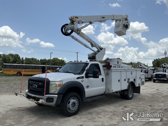(Tampa, FL) Altec AT40G, Articulating & Telescopic Bucket Truck mounted behind cab on 2016 Ford F550