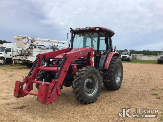 (Byram, MS) 2002 Mahindra 8560 4X4 Utility Tractor Runs & Moves)(Steering Gears Slow To Respond, Bot
