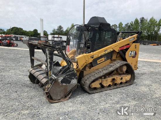 (China Grove, NC) 2020 Caterpillar 299D3 XE Two-Speed High-Flow Crawler Skid Steer Mulcher, Sell wit