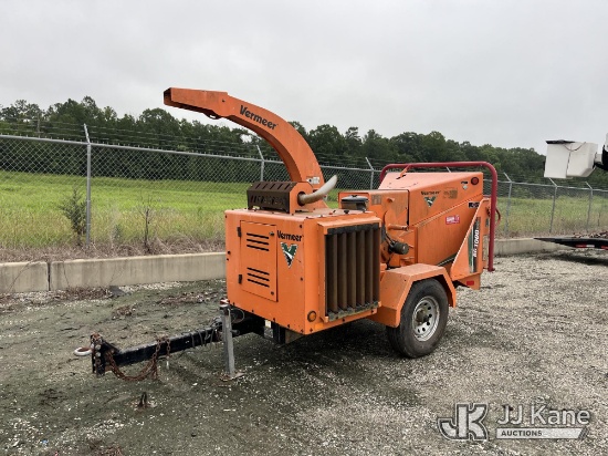 (Chester, VA) 2014 Vermeer BC1000XL Chipper (12in Drum) Not Running, Does Not Crank, Key Stuck in Ig