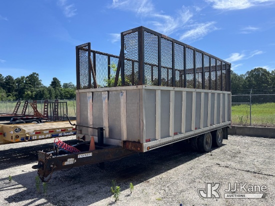 (Chester, VA) 2014 McElrath 820T12T 12 Ton T/A Aluminum Material Trailer, (24,000lb GVWR) Brakes Rel