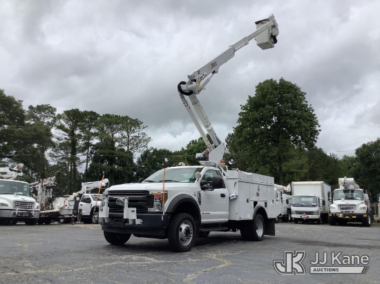 (Graysville, AL) Altec AT37G, Articulating & Telescopic Bucket Truck mounted behind cab on 2018 Ford