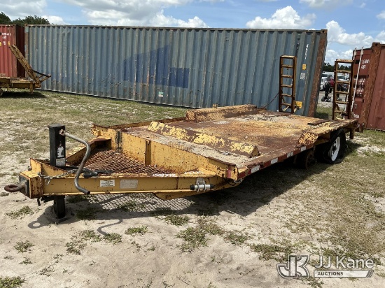 (Tampa, FL) 1974 Fruehauf Tri-Axle Tagalong Equipment Trailer, Hillsborough County School Board Unit
