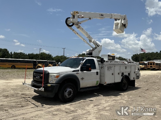 (Tampa, FL) Altec AT40G, Articulating & Telescopic Bucket Truck mounted behind cab on 2016 Ford F550