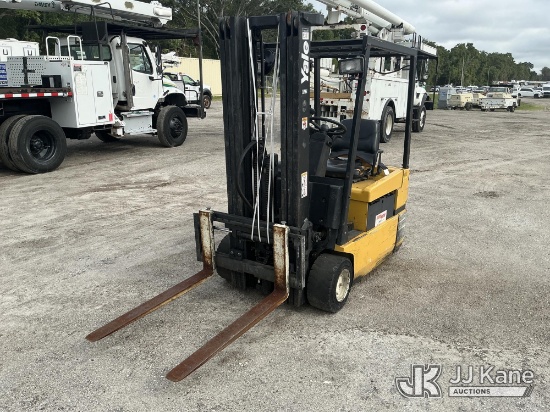 (Thonotosassa, FL) Yale ERP040 Solid Tired Forklift Not Running, Condition Unknown