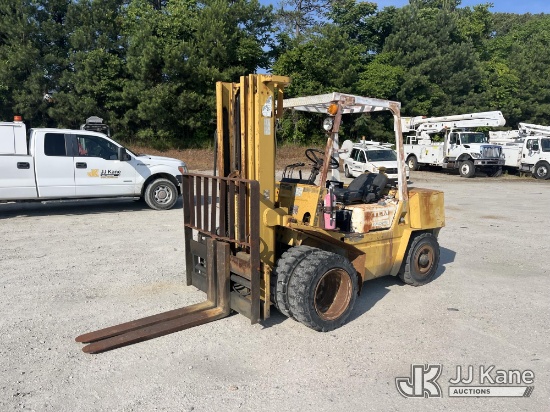 (Chester, VA) 1986 TCM FHD36Z8 Rough Terrain Forklift Runs & Operates