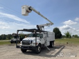 (Lincolnton, GA) Altec LRV-56, Over-Center Bucket Truck mounted behind cab on 2010 Ford F750 Chipper
