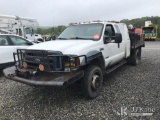 (Mount Airy, NC) 2006 Ford F550 4x4 Extended-Cab Flatbed/Spray Truck Runs, Bad Trans, No Reverse/For