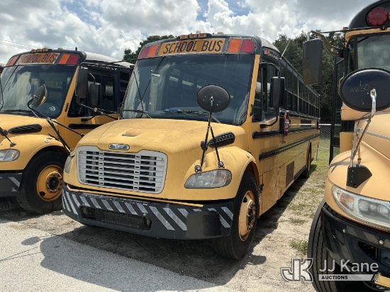 (Tampa, FL) 2008 Freightliner B2 School Bus Hillsborough County School Board Unit) (Not Running, Con