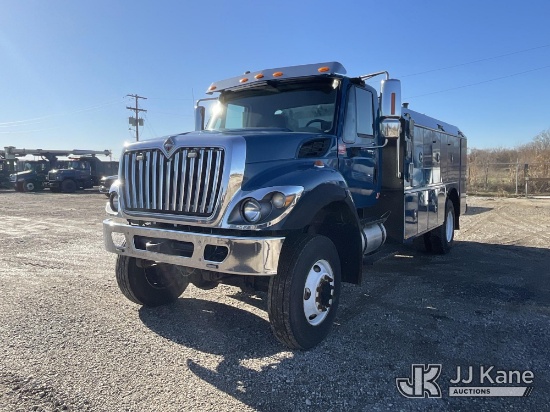 (Vincennes, IN) 2014 International 7400 4x4 Lube Truck Runs, Moves & Operates) (Unit Will Start With