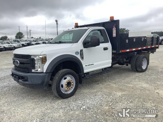 (Villa Rica, GA) 2018 Ford F450 Flatbed/Dump Truck Runs & Moves) (Dump Condition Unknown, Transmissi