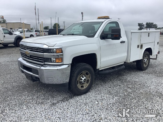 (Villa Rica, GA) 2016 Chevrolet Silverado 2500HD Service Truck Runs & Moves) (Jump To Start, Body/Pa