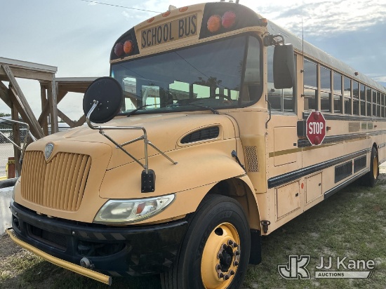 (Tampa, FL) 2009 International 3000 School Bus Hillsborough County School Board Unit) (Not Running,