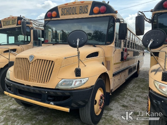 (Tampa, FL) 2009 International 3000 School Bus Hillsborough County School Board Unit) (Not Running,