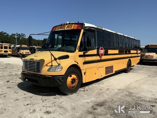 (Tampa, FL) 2008 Freightliner B2 School Bus Hillsborough County School Board Unit)(Runs & Moves) (Ju
