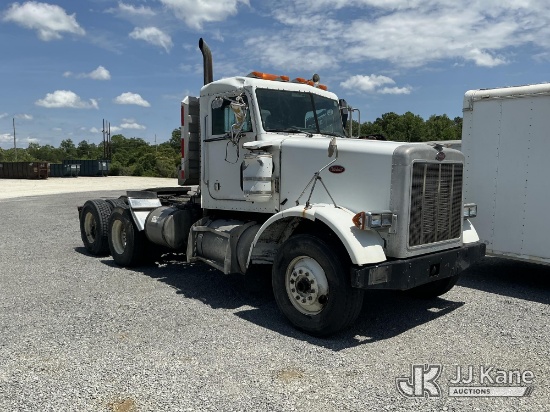 (Moncks Corner, SC) 1993 Peterbilt 378 T/A Truck Tractor Wrecked, Not Running, Condition Unknown,