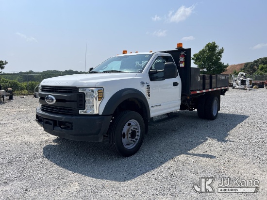 (Villa Rica, GA) 2018 Ford F450 Flatbed Truck Runs & Moves) (Seller State: Engine Knock