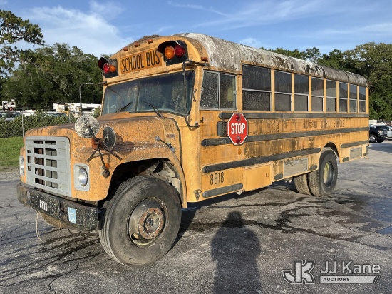 (Ocala, FL) 1988 International 1853 School Bus Not Running, Condition Unknown
